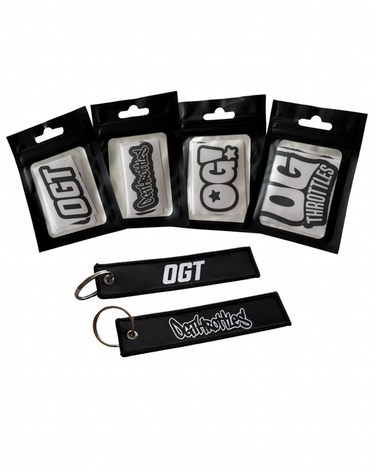 ogthrottles™ Keychain and Sticker Pack